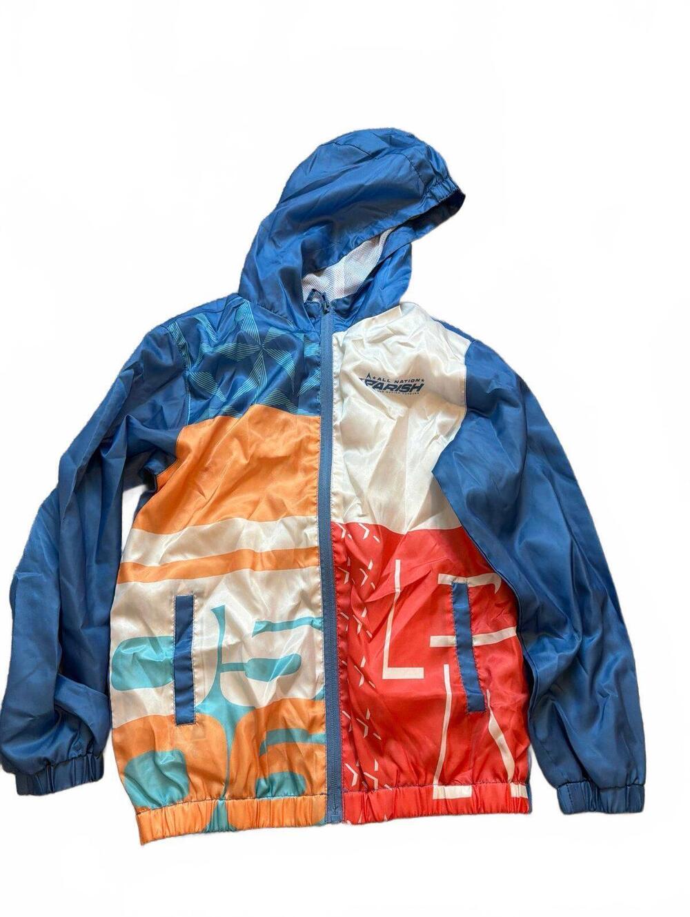 Parish Nation Kids Windbreaker Jacket 10-12 M Colorblock